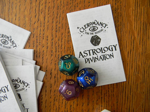 Astrology Dice Set with Instructions