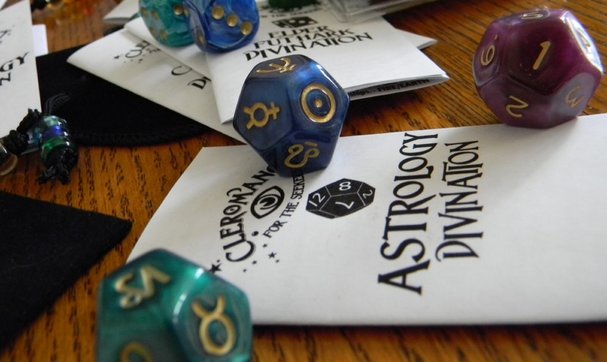 astrology dice with instructions