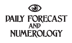 Daily Forecast and Numerology Dice Instructions Logo